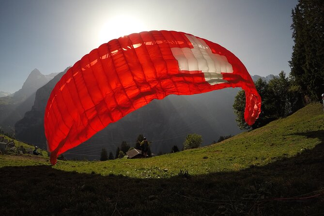 Paragliding Over the Lauterbrunnen Valley - Soaring Over the Swiss Alps