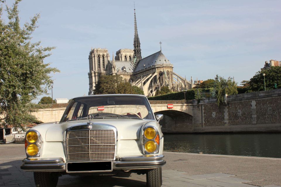 Paris: 2.5-Hour Guided Vintage Car Tour and Wine Tasting - Booking Information Provided