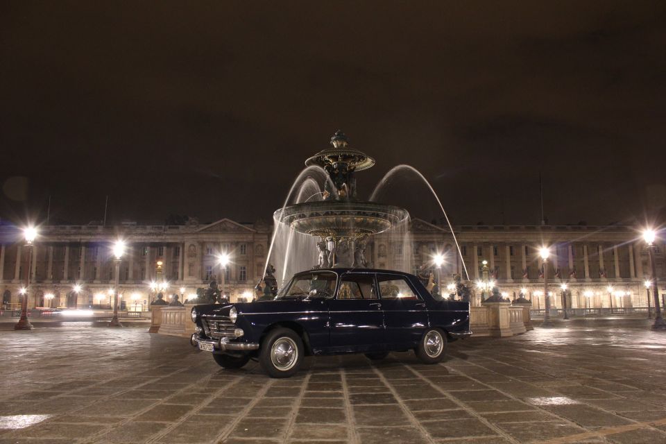 Paris: 1.5-Hour Vintage Car Night Tour - Frequently Asked Questions