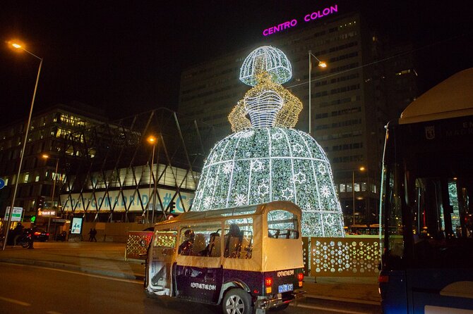 Christmas Lights Tour in Madrid in Private Eco Tuk Tuk