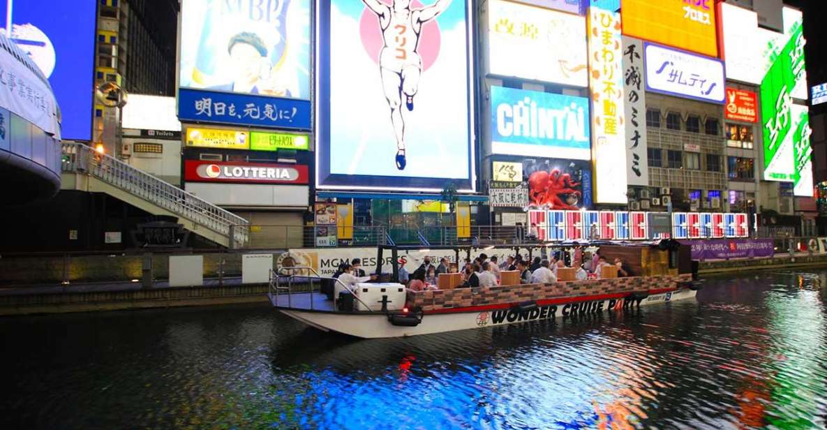 Osaka: Dotonbori District Sightseeing Cruise & Beer Discount - Key Points