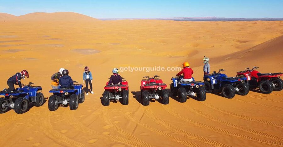 1 Hour Merzouga Desert Quad Biking Tour & Sandboarding