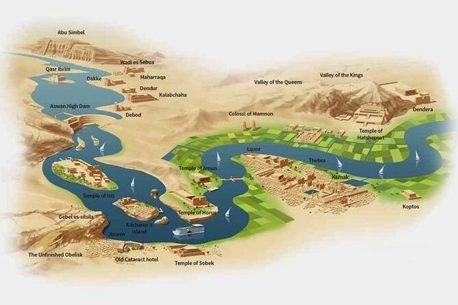 4 Days Nile Cruise From Aswan to Luxor Included Abu Simbel