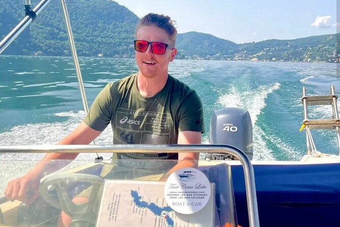 4 Hours Boat Rental Without License 40hp Engine on Lake Como