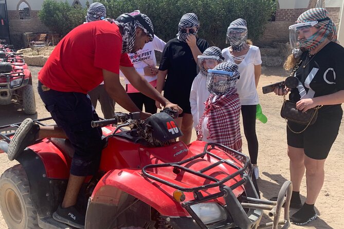 5 Hours Desert Quad Bike Safari & Camel Ride + Dinner + Folklore