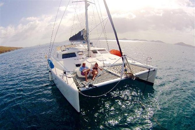 50 Luxury Yacht. Private Full or Half Day Catamaran Snorkel, & Beach Experience