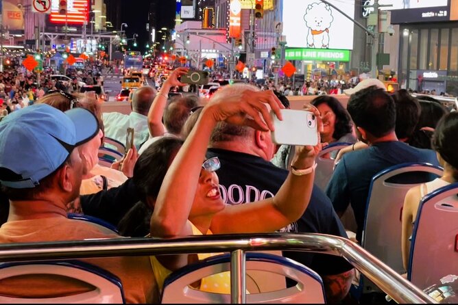 75-Minutes NYC Sightseeing Night Double Decker Bus Tour - Tour Description