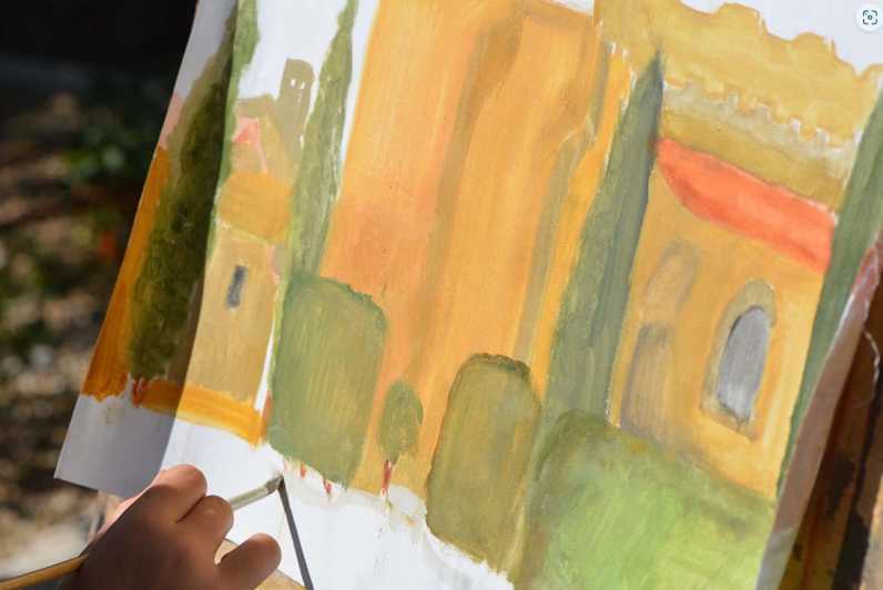 A Day of Discoveries in an Open-Sky Painting Art Workshop.