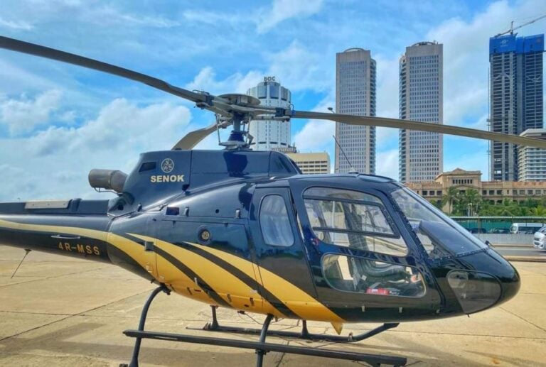 A VIP Day Tour to Ella by Helicopter With Lunch at 98 Acres