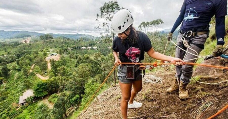 Abseiling in Ella