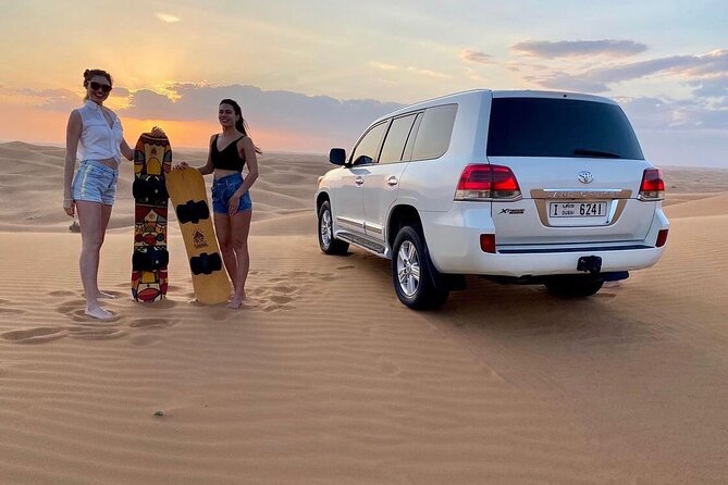 Abu Dhabi: 4-Hour Morning Safari With Camel Ride & Sand Boarding
