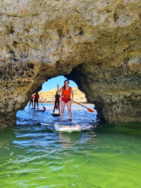 Albufeira: Caves and Private Beaches SUP Paddleboarding Tour