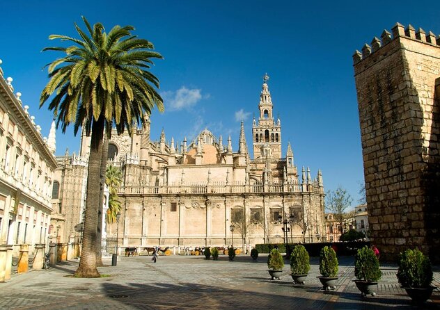 Alcazar, Cathedral, Santa Cruz Quarter, Bullring and River Cruise Tour in Seville