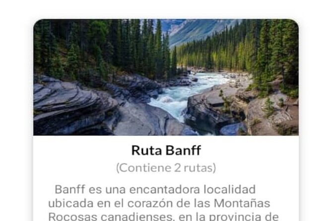 APP Banff Self-Guided Routes With Audio Guides - Stroller Accessibility