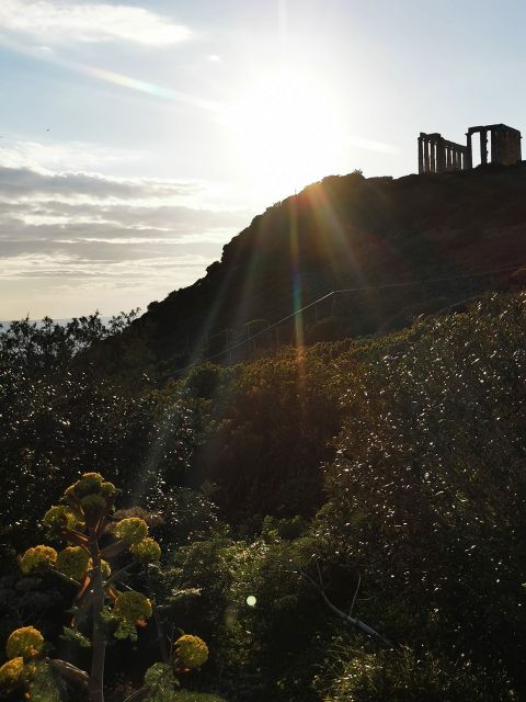 Athens: Sounio Temple of Poseidon Sunset By Athenian Riviera