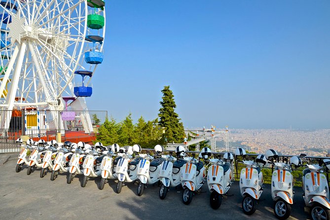 Barcelona Secrets & Tibidabo Views by Vespa Scooter