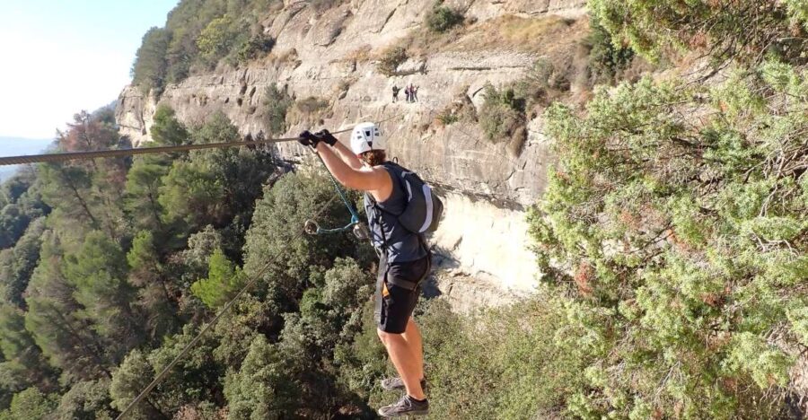 Barcelona: Via Ferrata Baumes Corcades in Centelles