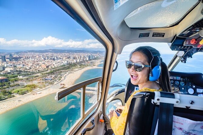 Barcelonas Coastline Helicopter Flight