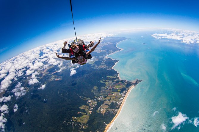 Beach Skydive From up to 15000FT Over Mission Beach