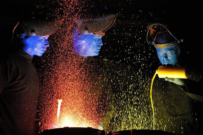 Blue Man Group at the Astor Place Theater in New York - Overview of the Blue Man Group