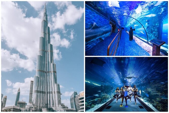 Burj Khalifa, Dubai Aquarium & Underwater Zoo Combo Tickets