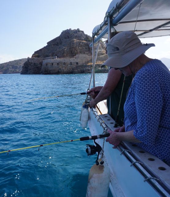 Crete: Fishing & Swimming Boat Cruise With Fresh Fish Lunch
