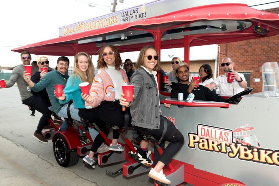 Dallas Party Bike Private Group Rental in Deep Ellum - Group Capacity and Minimum