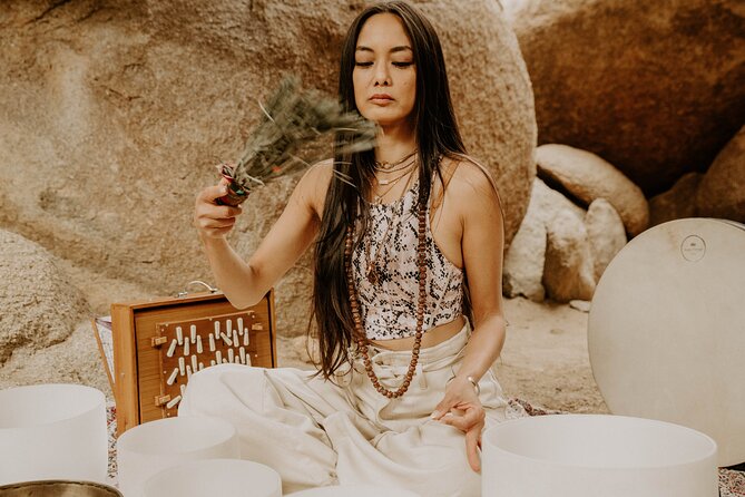 Desert Nature Walk + Soundbath & Meditation in a Boulder Cave