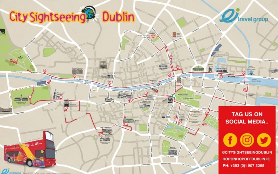 Dublin: City Sightseeing Hop-On Hop-Off Bus Tour