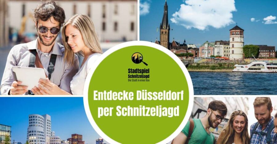 Düsseldorf: Scavenger Hunt Self-Guided Tour