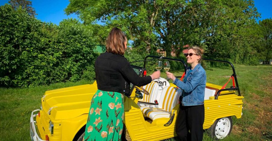E-Mehari Tour and Tasting Chablis Clotilde Davenne