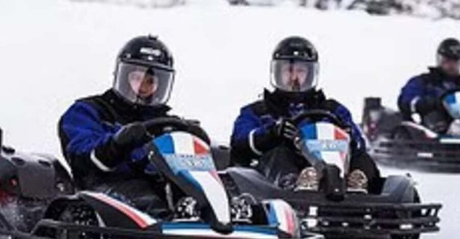 Electric Snow Scootering, Lunch and Ice Karting Full Day