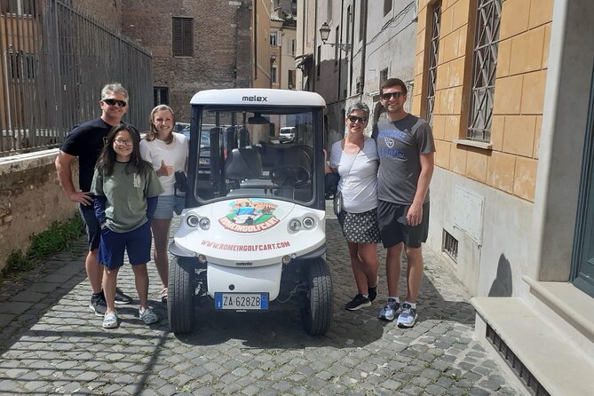 Enjoy Rome Full Day Tour in Golf Cart - Inclusions and Logistics