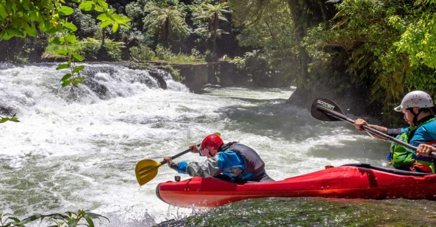 Epic Tandem Kayak Tour Down the Kaituna River Waterfalls