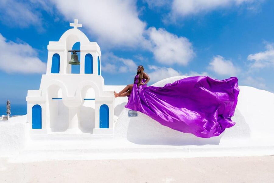 Flying Dress Dream Photoshoot Santorini - Activity Details