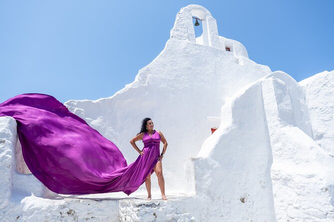 Flying Dress Mykonos Photoshoot