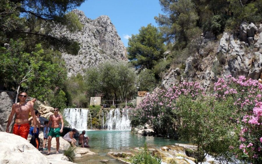 From Albir or Benidorm: Algar Waterfalls Day Trip