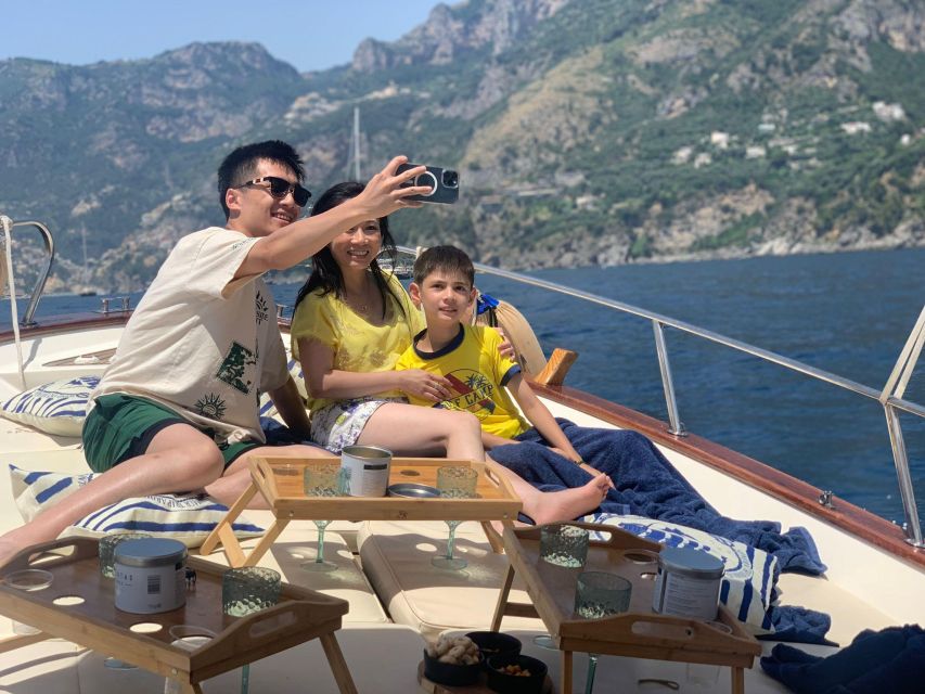 From Amalfi, Maiori or Salerno: Private Boat Tour of the Amalfi Coast