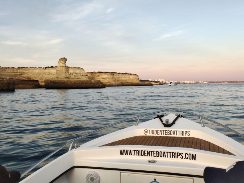 From Armacao De Pera: Private Benagil Caves Sunset Tour