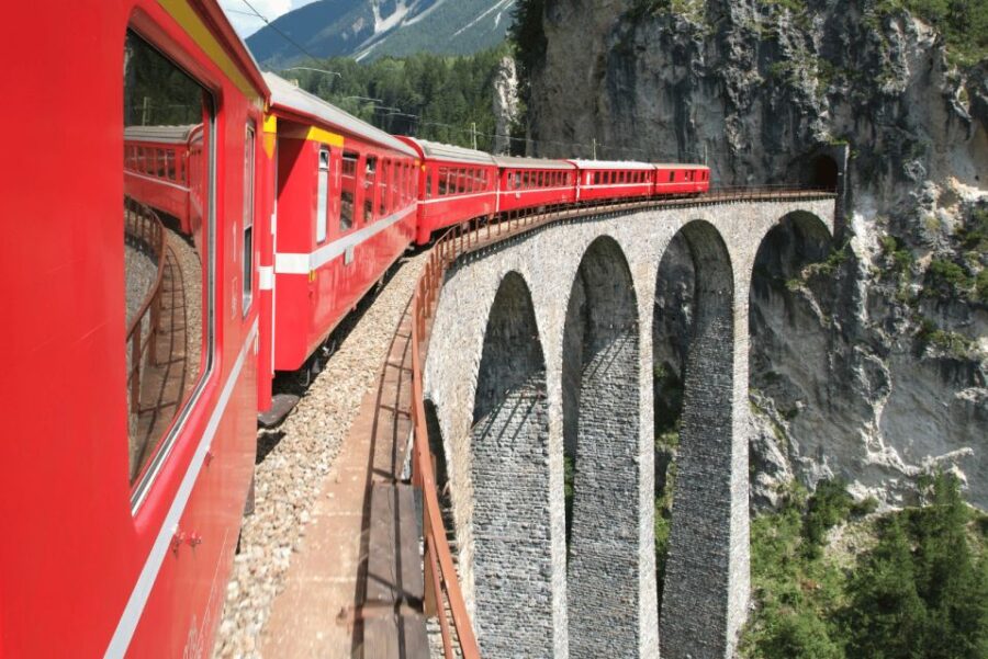 From Colico Railway Station: Bernina Train Ticket