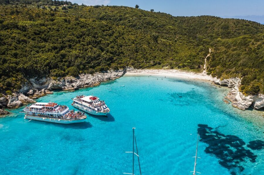 From Corfu: Day Cruise to Paxos, Antipaxos, & the Blue Caves