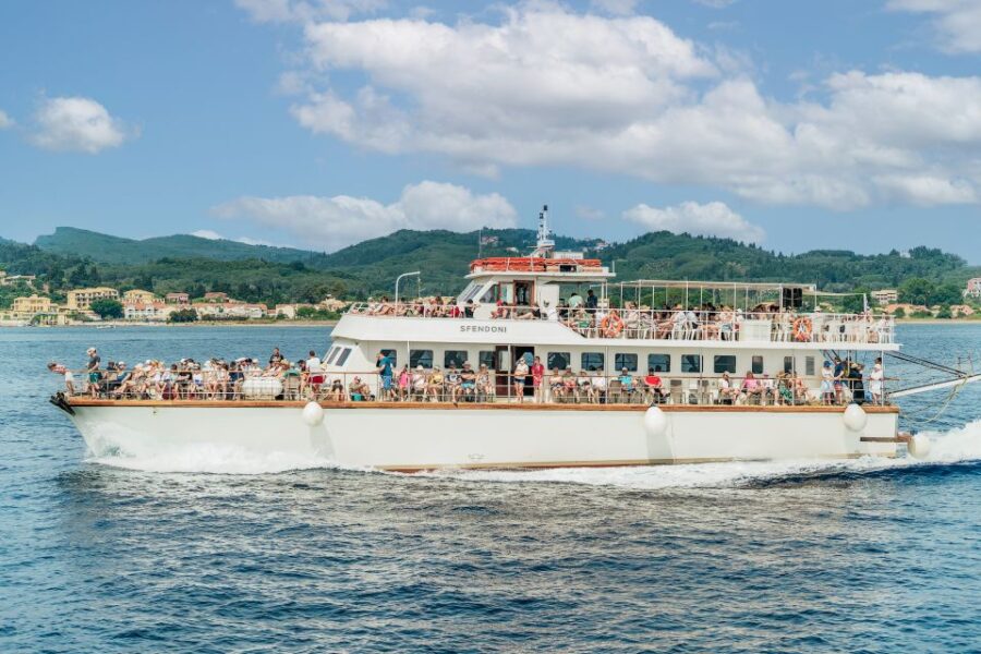From Corfu Island: Antipaxos & Paxos Blue Caves Boat Cruise