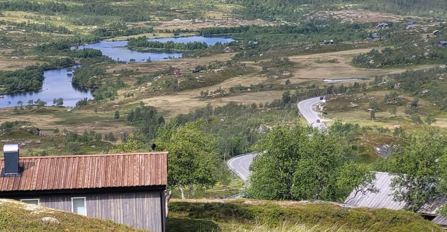 From Eidfjord: Voringsfossen Waterfalls and Sysendammen Dam