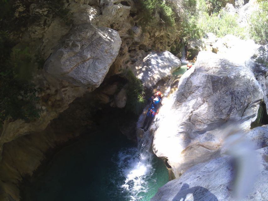 From Granada: Rio Verde Canyoning Tour