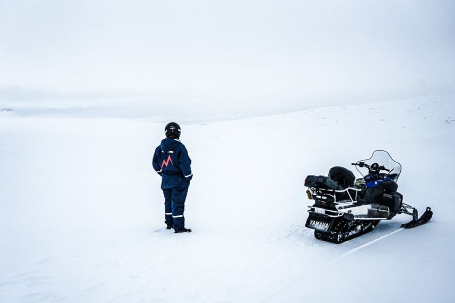 From Gullfoss: Langjökull Glacier Snowmobile Tour