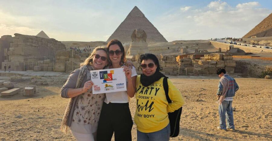 From Hurghada: Pyramids & Museum Small Group Tour by Van