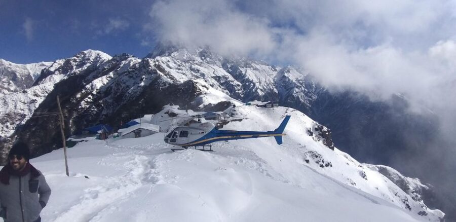 From Pokhara: Private Helicopter Tour to Annapurna Base Camp