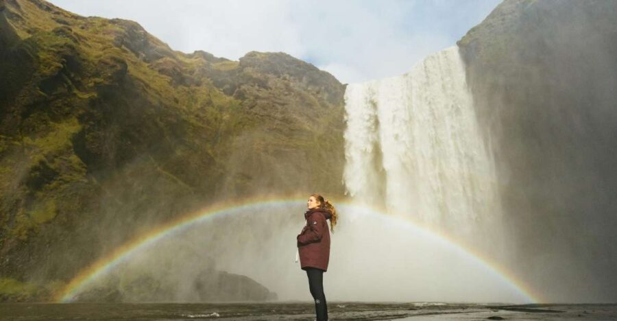 From Reykjavik: Waterfalls, Black Beach & Glacier Day Trip