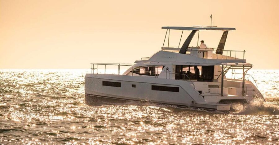 From Rhodes: Private Catamaran Sunset Cruise All Inclusive