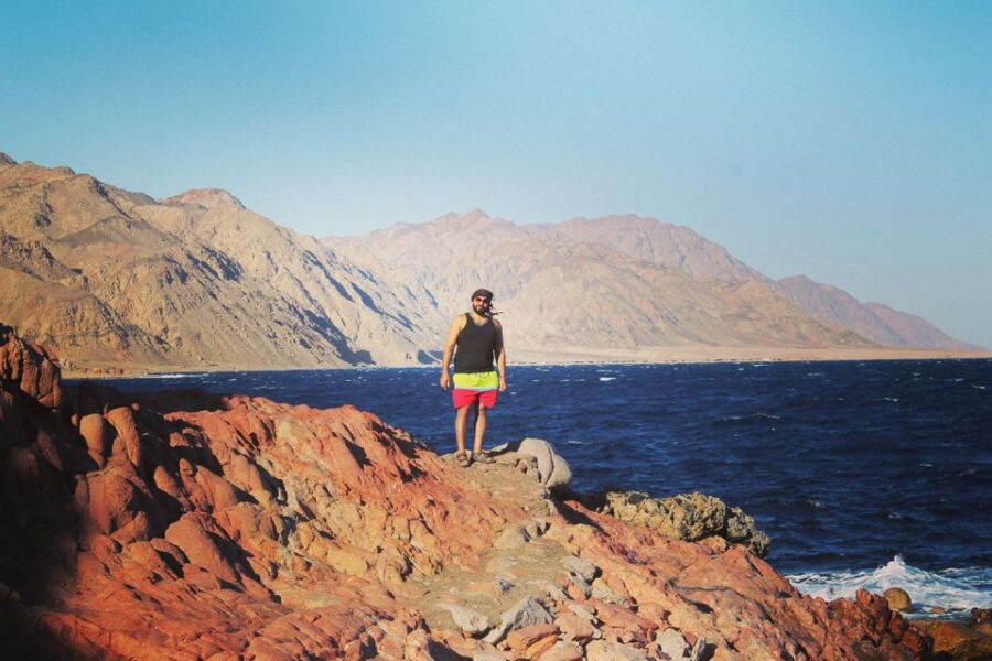 From Sharm: Dahab Day Trip With Desert Safari and Camel Ride